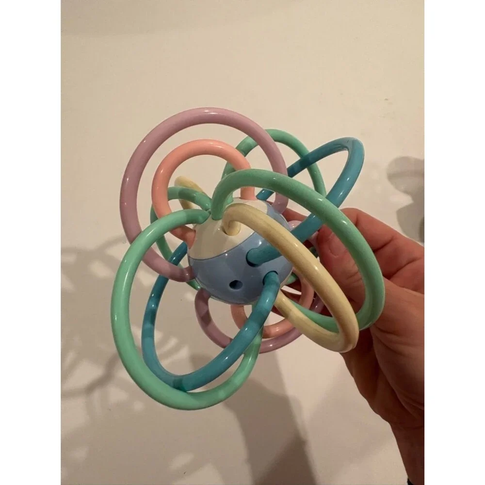 Assorted Multi-Color Sensory Baby Toy Set - Sassy Bumpy Ball Hape Apple Grab Toy